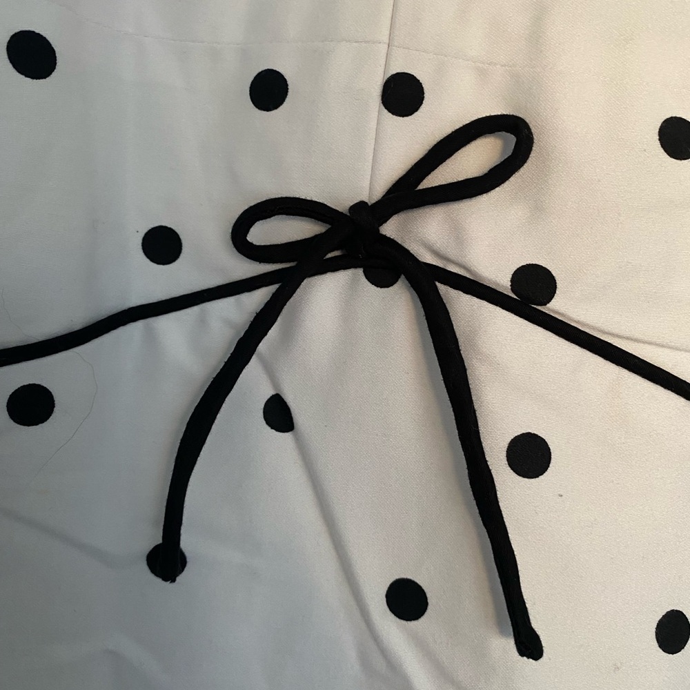 R & K‎ Polka Dot Sun Dress 16W Black White Romantic Easter Paris Preppy Coastal - Picture 3 of 13
